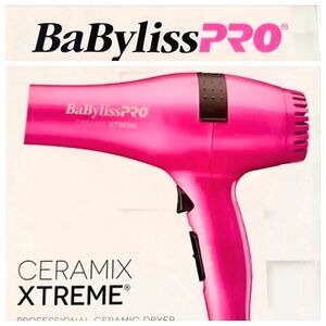 BaBylissPRO Ceramix Extreme Professional Ceramic Dryer- Pink